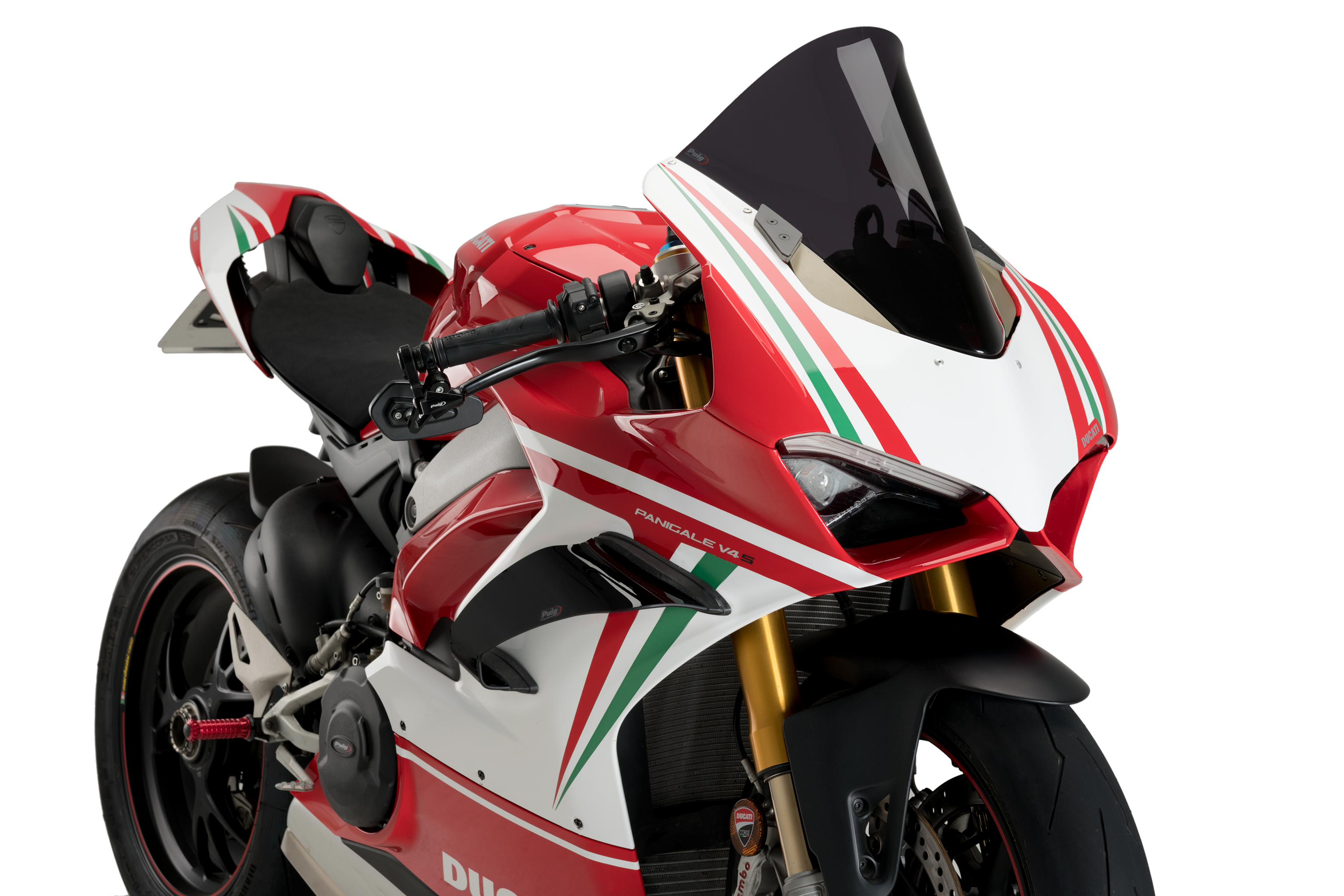 PUIG Downforce Race Side Spoilers (Winglets) for the Ducati Panigale V4 /S (18-19), V2 (20-24) and Supersport 950 (2021+) PUIG Downforce Race Side Spoilers (Winglets) for the Ducati Panigale V4 /S (18-19), V2 (20-24) and Supersport 950 (2021+)